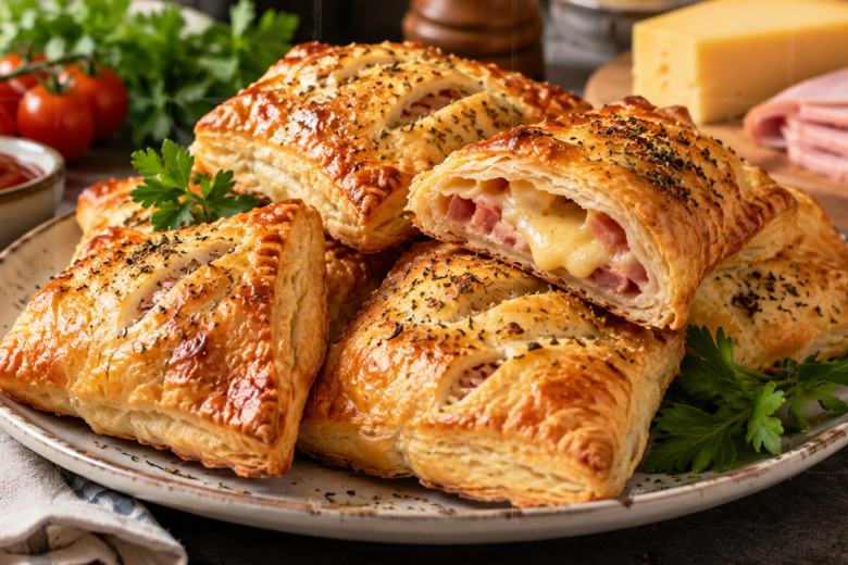 Проще и вкуснее не придумать: слойки из пачки слоеного теста и того, что есть в холодильнике