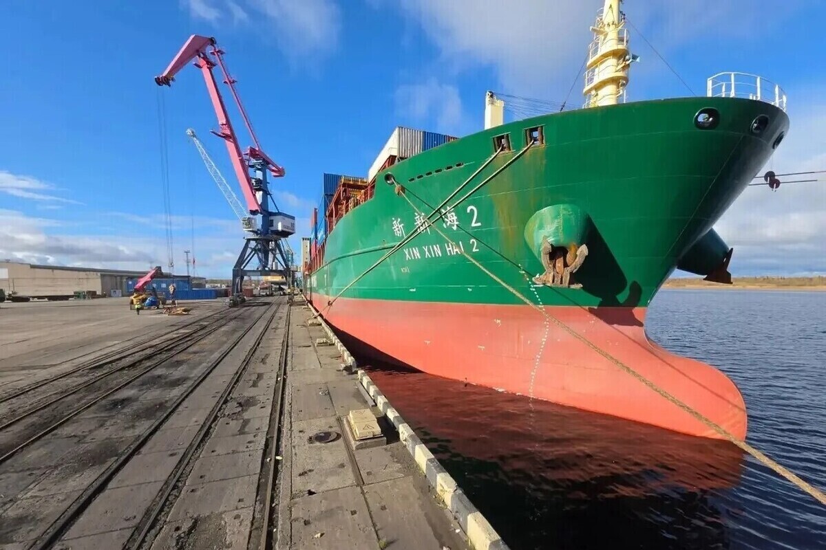 В Архангельск прибыло первое в этом году судно из Китая по Севморпути