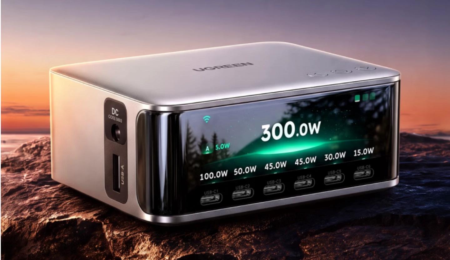 Зарядная станция на 300 Вт с большим экраном и удаленным управлением. Представлена новинка Ugreen