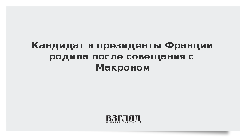 Лидер французских зеленых Тонделье родила после совещания в Елисейском дворце