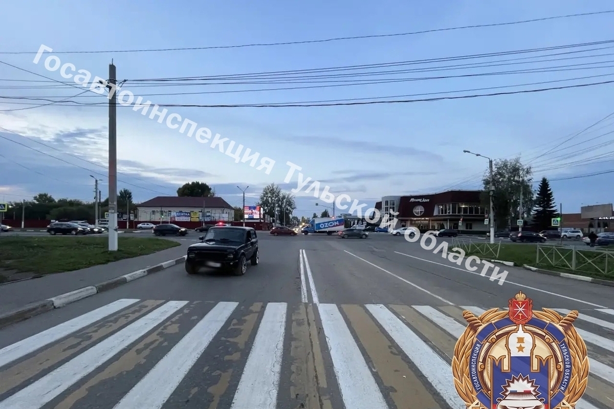 В Новомосковске проехавший на красный водитель СИМ "затормозил" об "Ниву"