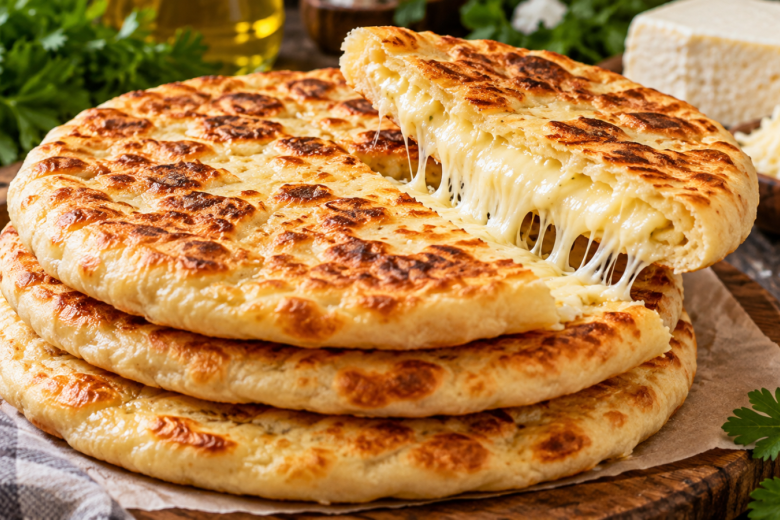 Хачапури на сковороде: быстрое тесто на сметане и сыр — самые вкусные лепешки с начинкой