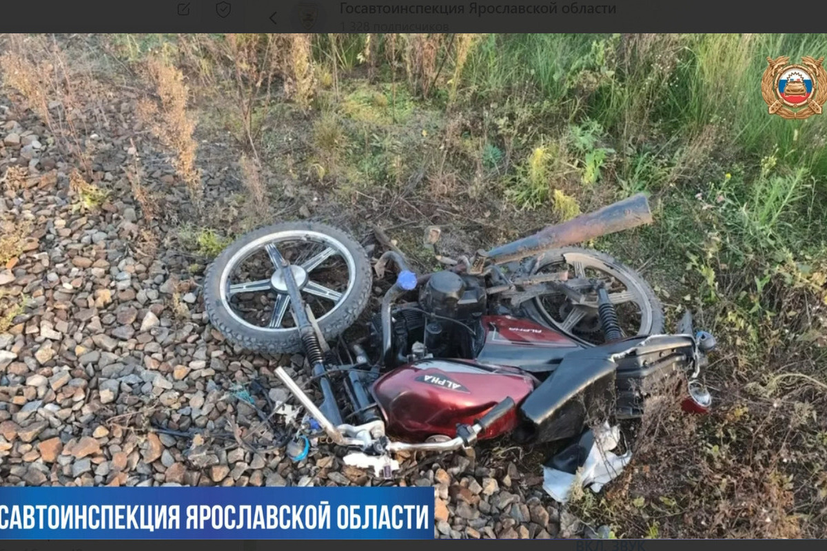 В Ярославской области 70-летний байкер погиб под поездом