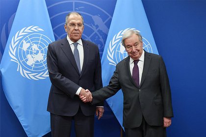 В МИД России оценили разговор Лаврова с генсеком ООН о Буче
