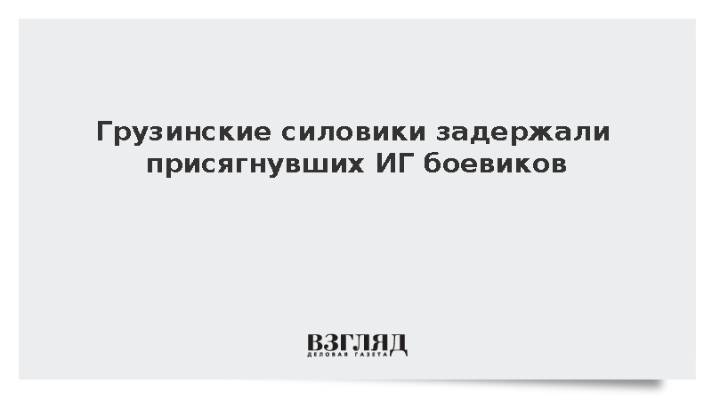 Двум гражданам Грузии предъявили обвинения в участии в ИГ