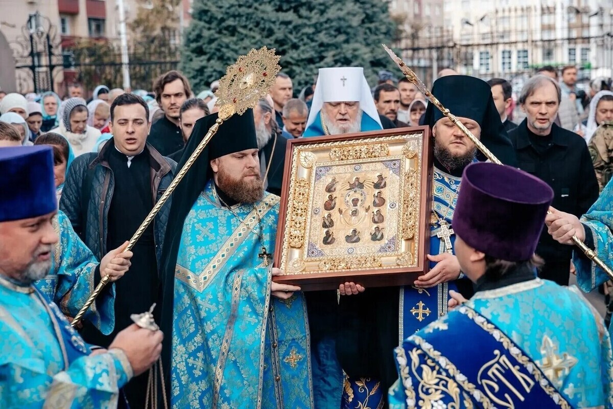 Курская Коренная икона «Знамение» вернулась из летней резиденции
