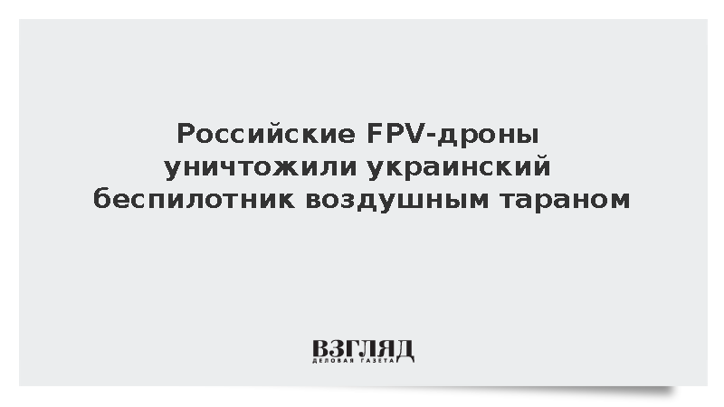 Расчеты группировки «Запад» сбили беспилотник ВСУ самолетного типа в ДНР