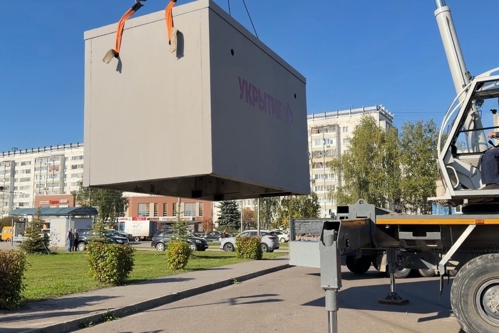 Два новых железобетонных укрытия установили в Йошкар-Оле