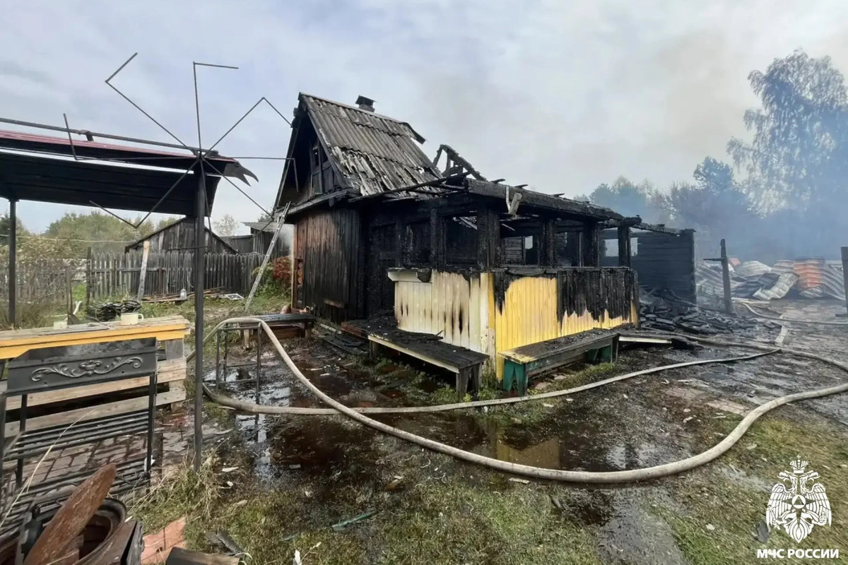 Три человека погибли на пожаре в Тверской области