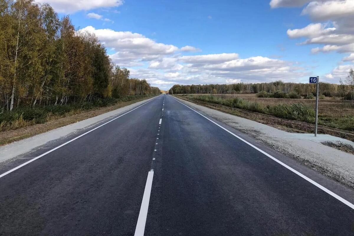 Под Новосибирском обновили участок трассы «Здвинск — Барабинск»