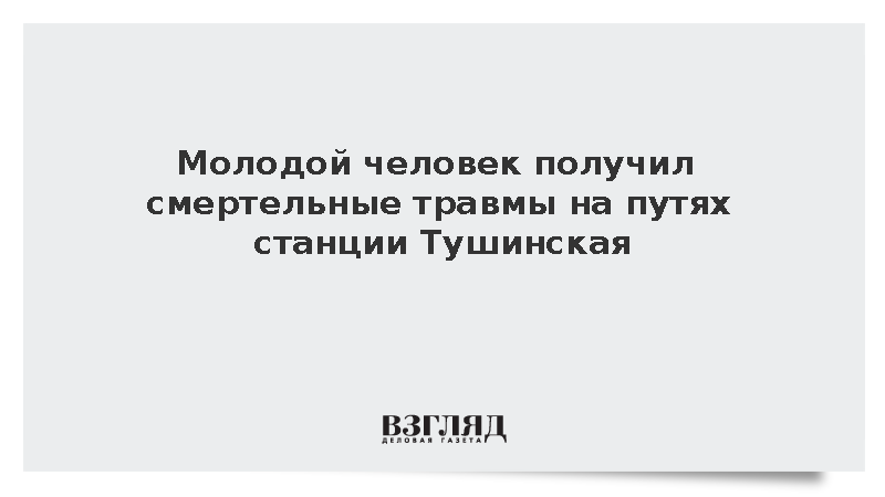 Молодой человек погиб из-за инцидента на станции Тушинская в Москве