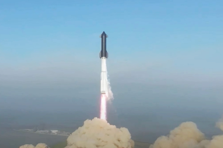 Ракета Starship нового поколения стартовала с космодрома в Техасе