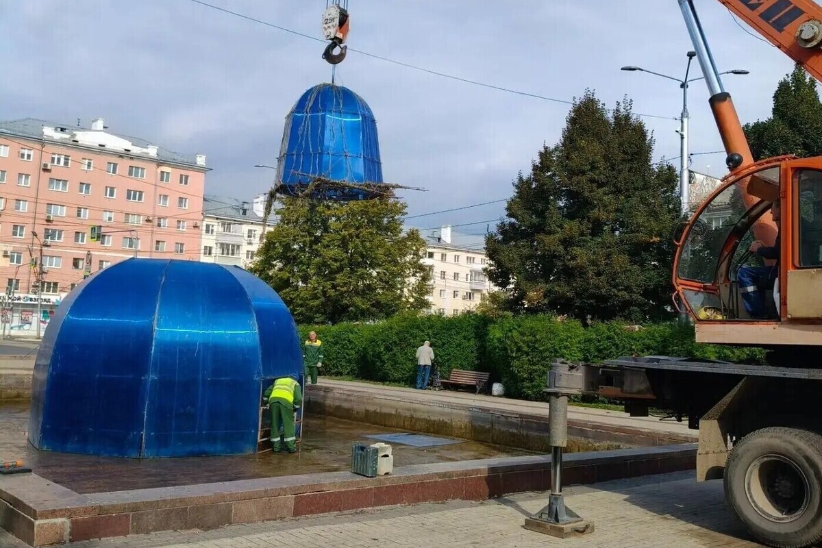 В Рязани завершили сезон фонтанов и провели их консервацию на зиму
