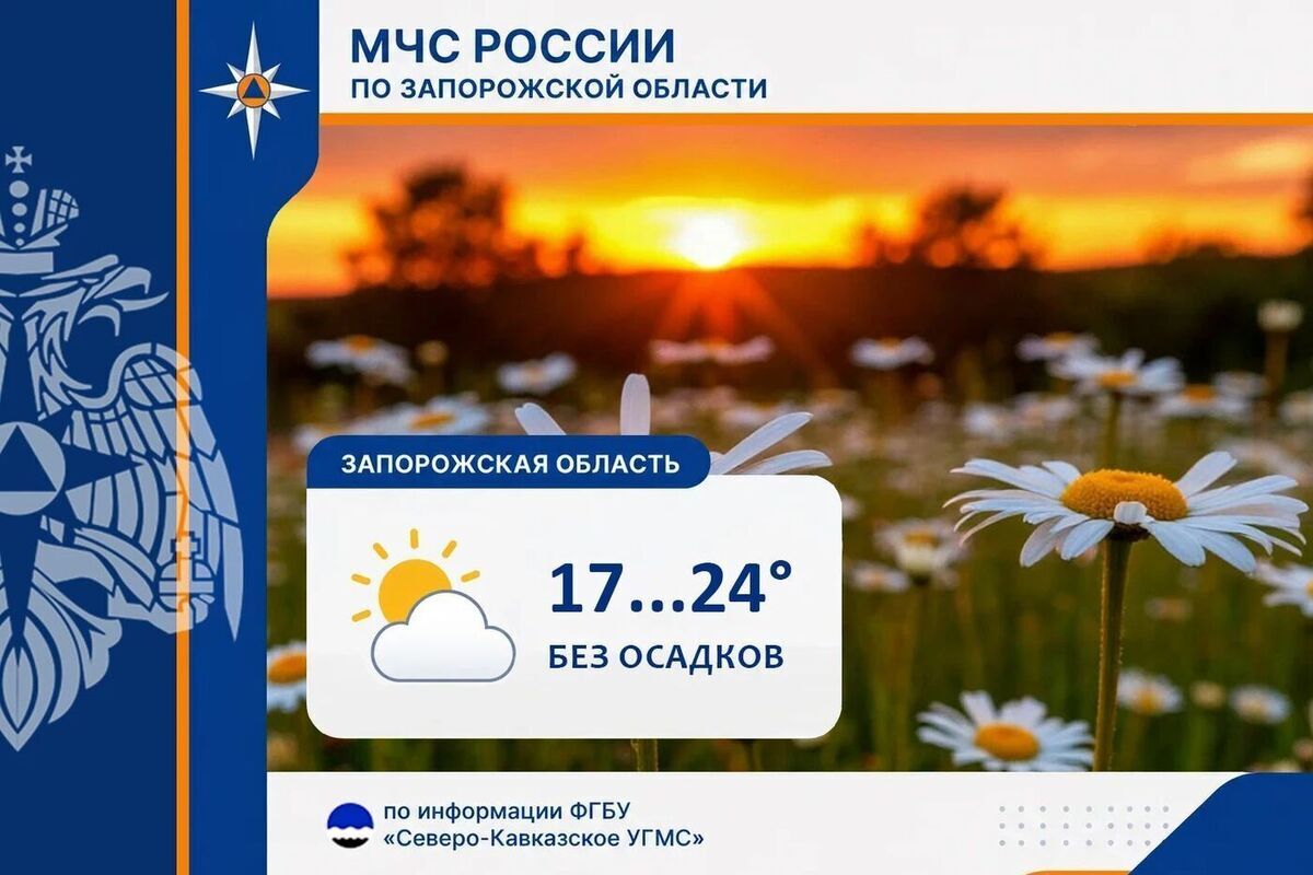 В Запорожской области сохраняется ветреная облачная погода: Прогноз на 28-29 сентября