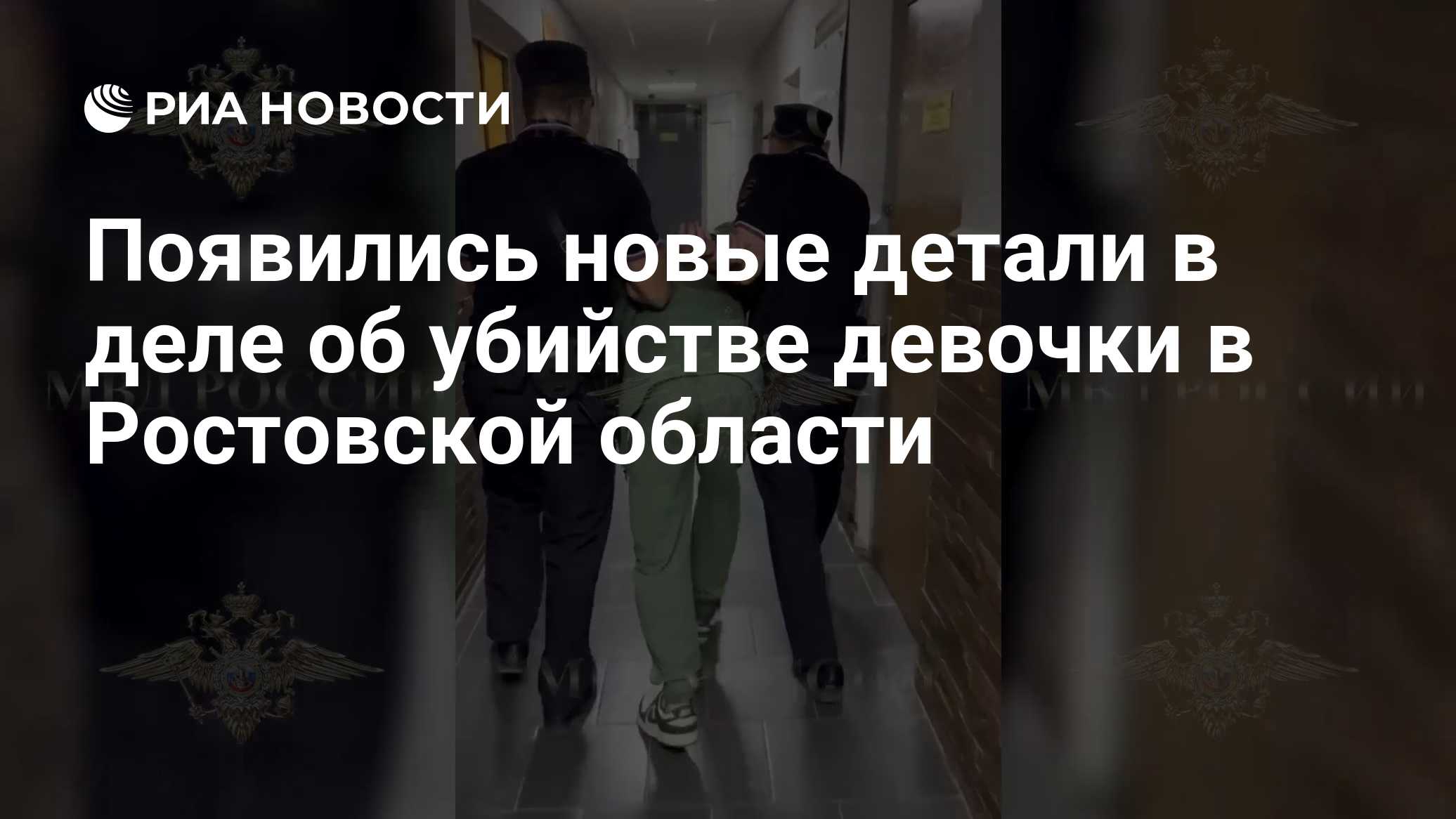 Появились новые детали в деле об убийстве девочки в Ростовской области