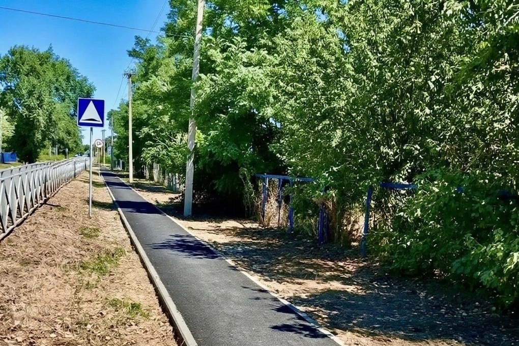 На Ставрополье построили новый тротуар