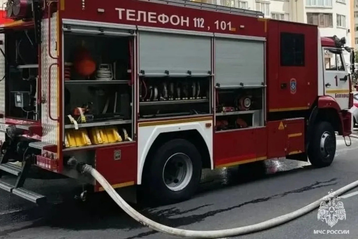В Белгороде из горящей квартиры спасли хозяйку