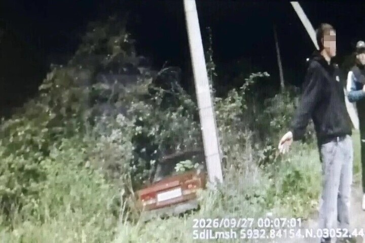 Пьяный внук с браслетом на ноге разбился на авто дедушки в Ульяновке