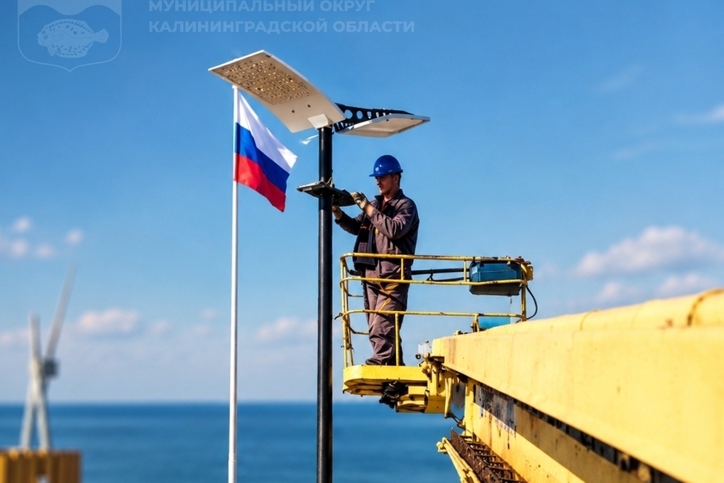 В курортном Зеленоградске обновили свет сразу в нескольких популярных местах