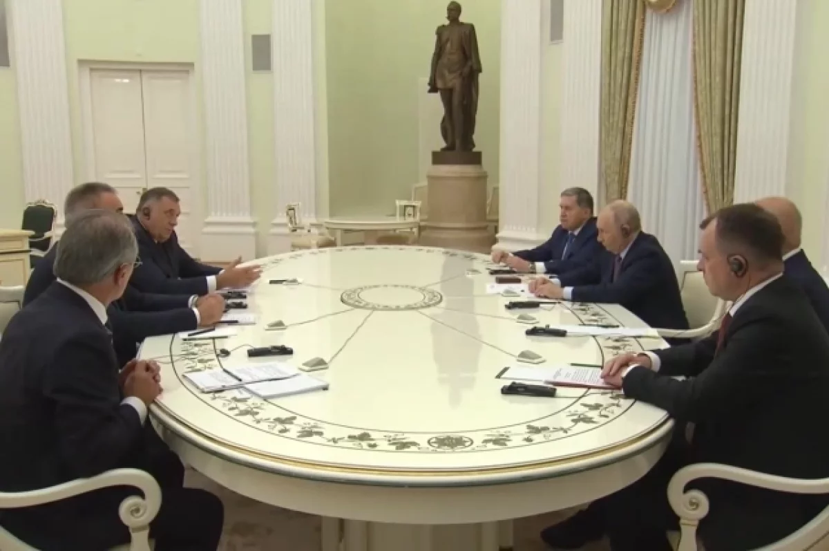 Путин встретился с представителями власти Республики Сербской