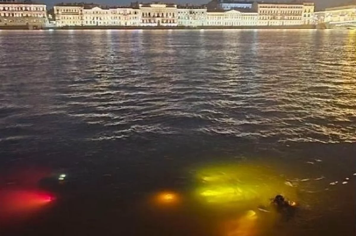 В Петербурге автомобиль сорвался с ручника и скатился в Неву