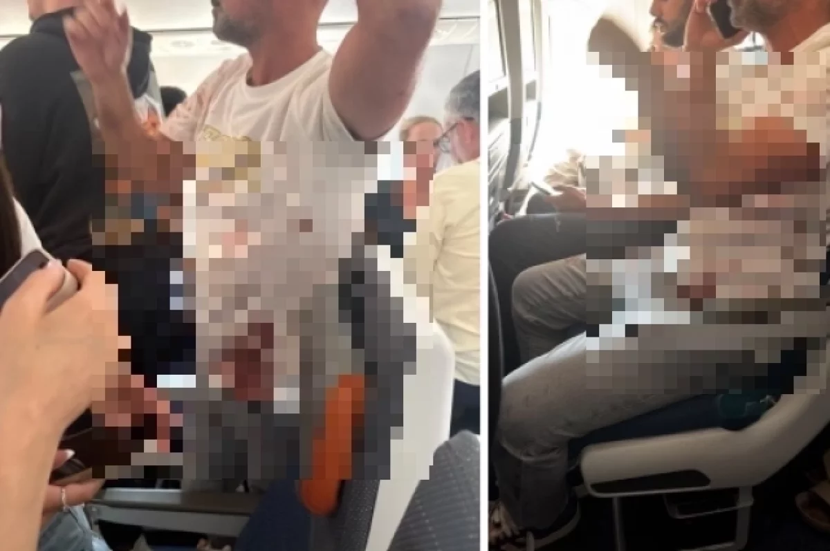 Появились жуткие кадры с борта Flydubai, где подрались пилоты