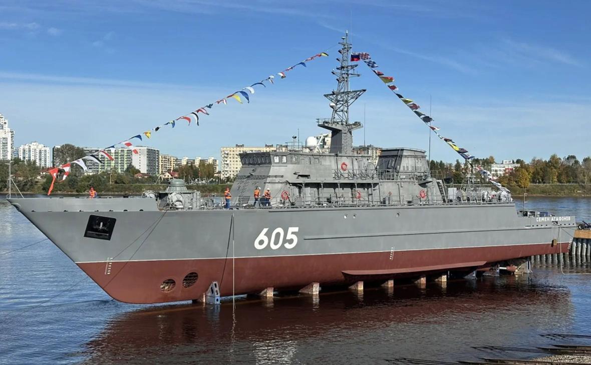 В Санкт-Петербурге спустили на воду морской тральщик «Семен Агафонов»