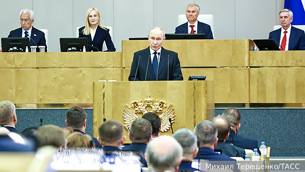 Путин указал Госдуме девятого созыва на необходимость сделать все для победы