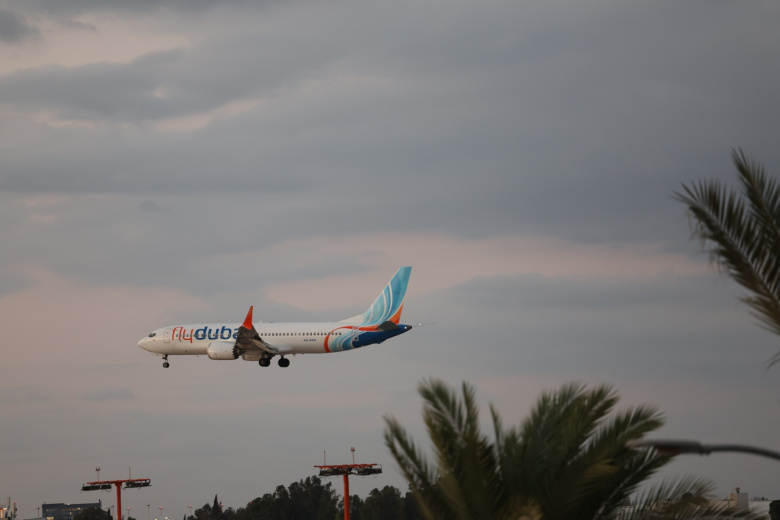 Самолет Flydubai с эвакуированными пассажирами приземлился в Израиле