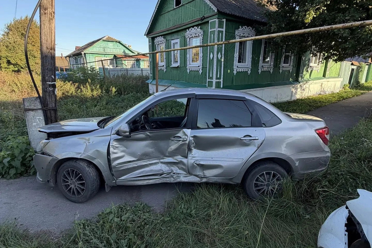В Мичуринске в ДТП повредили газовую и электроопору