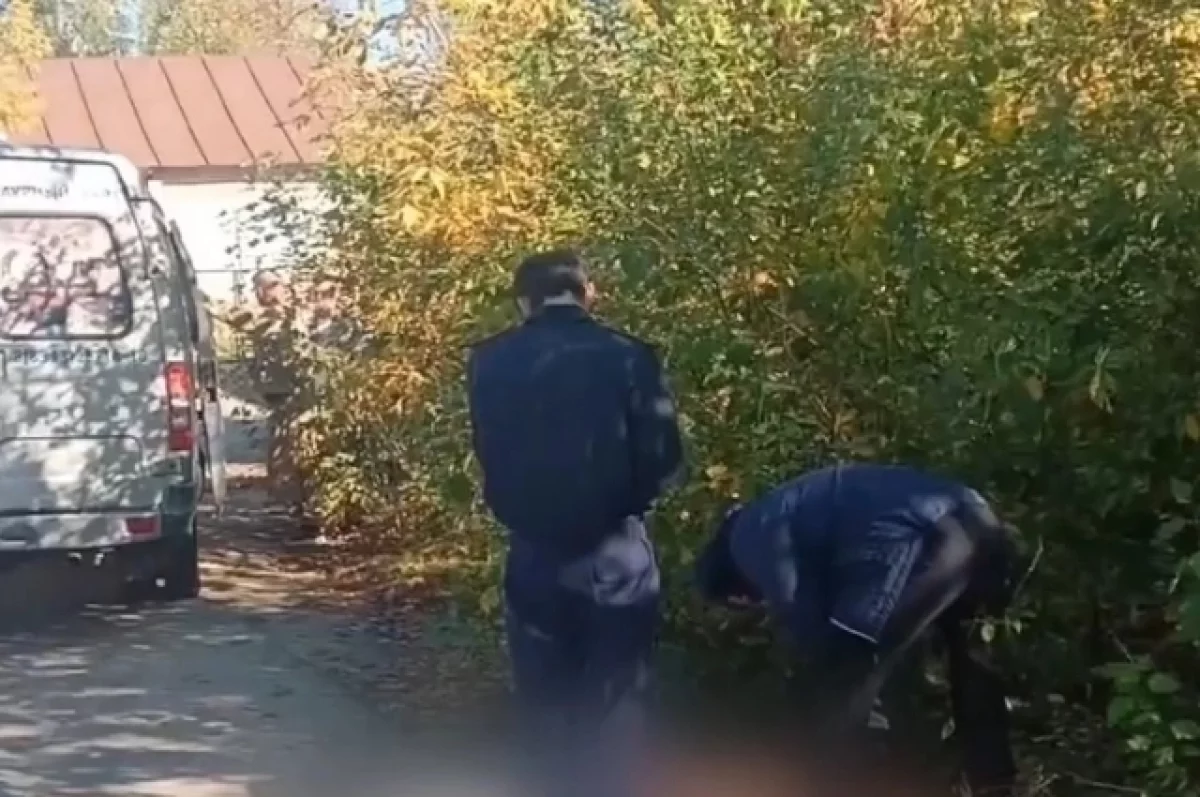 Появилось видео с места убийства женщины у детсада в Дзержинске