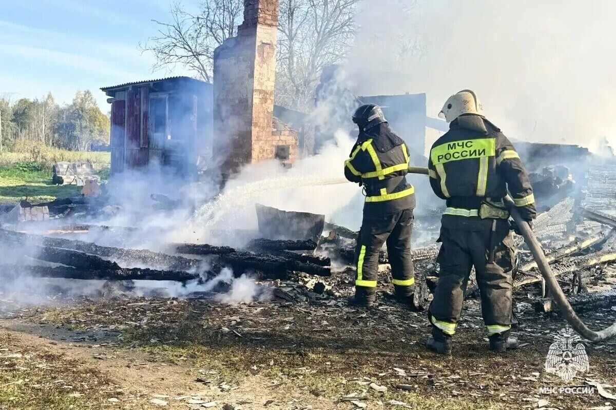 Человек пострадал на пожаре в Тверской области
