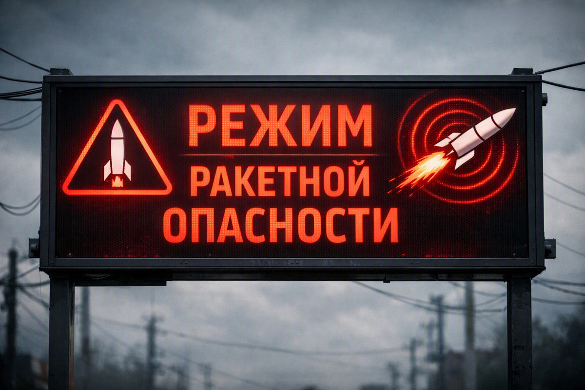 Введен режим "Ракетная опасность"
