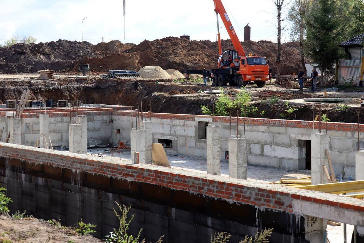 Под Курском строят новый корпус реабилитационного центра с бассейнами