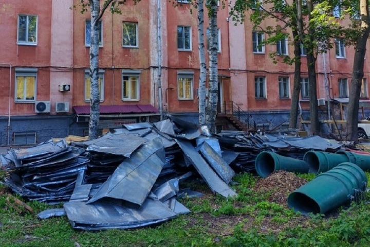 В центре Петрозаводска остановили скандальный капремонт "сталинки"