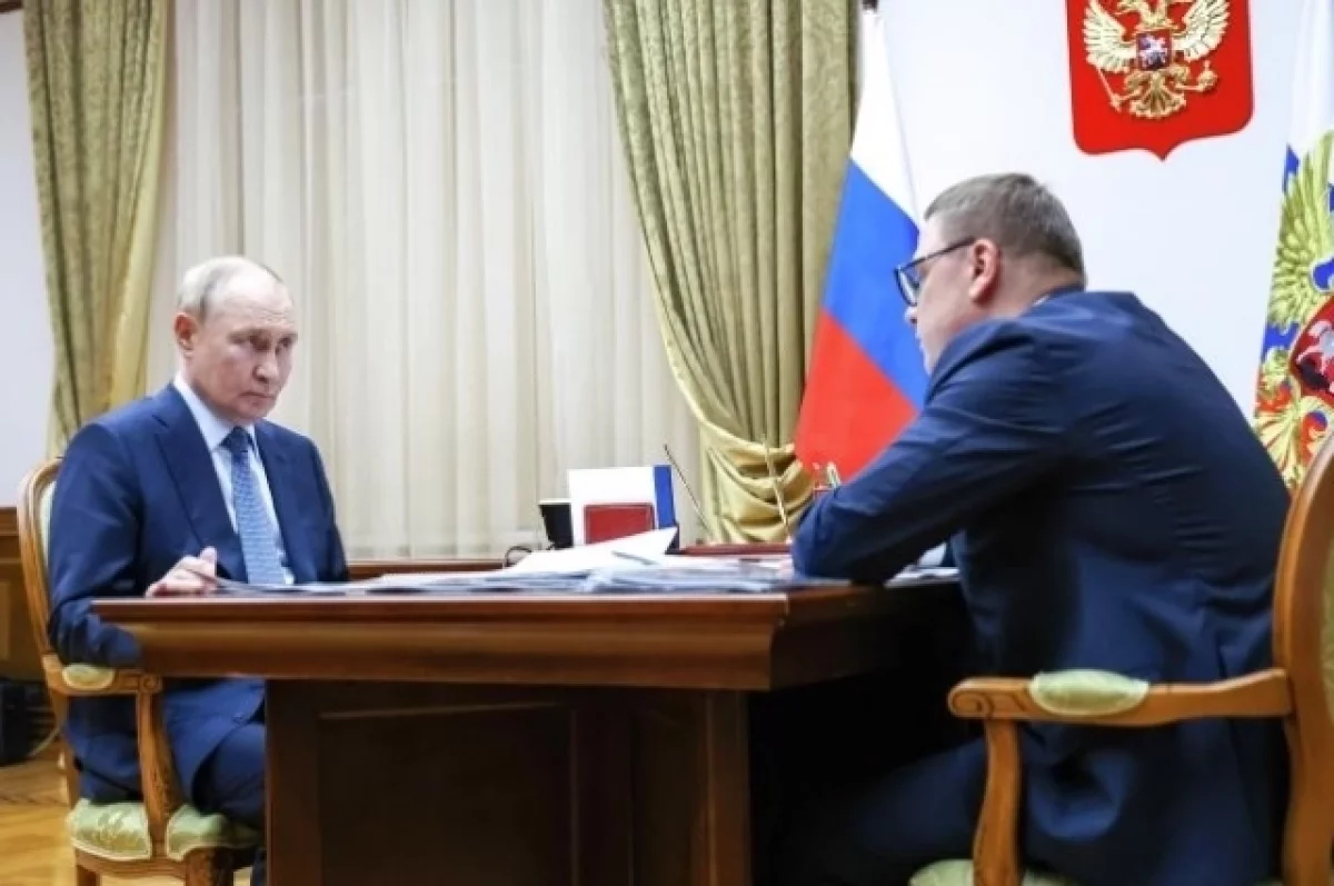 Путин встретился с губернатором Челябинской области Текслером