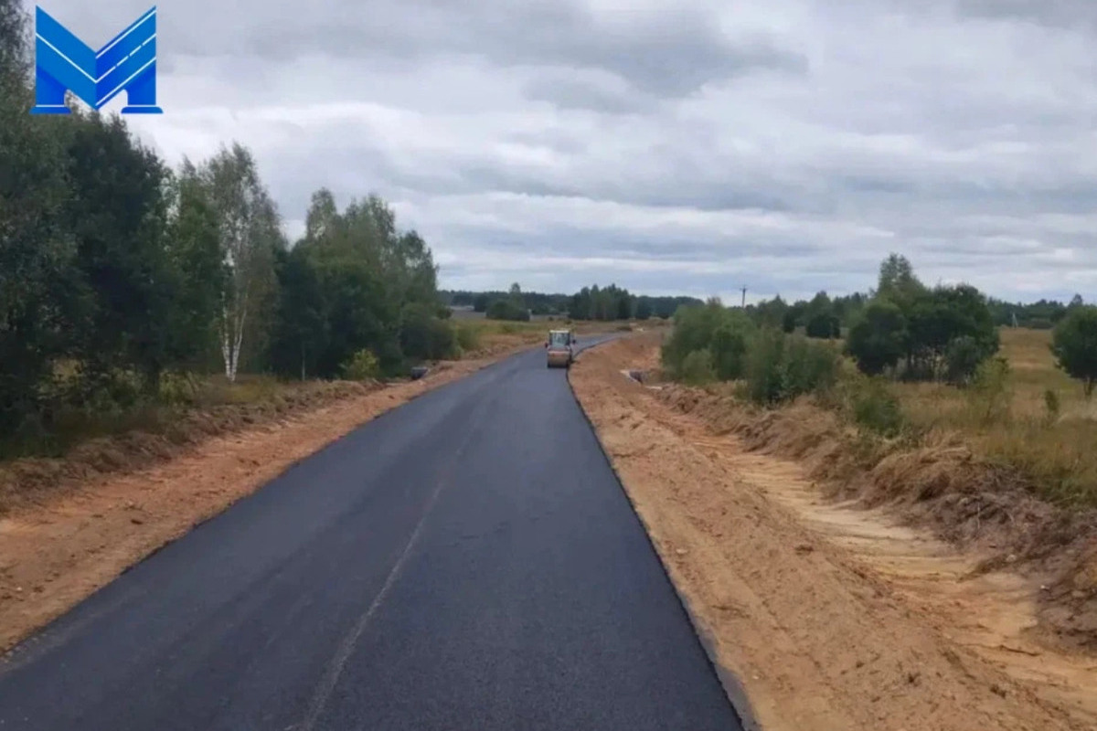 Дорогу в Калужской области готовят к открытию после ремонта