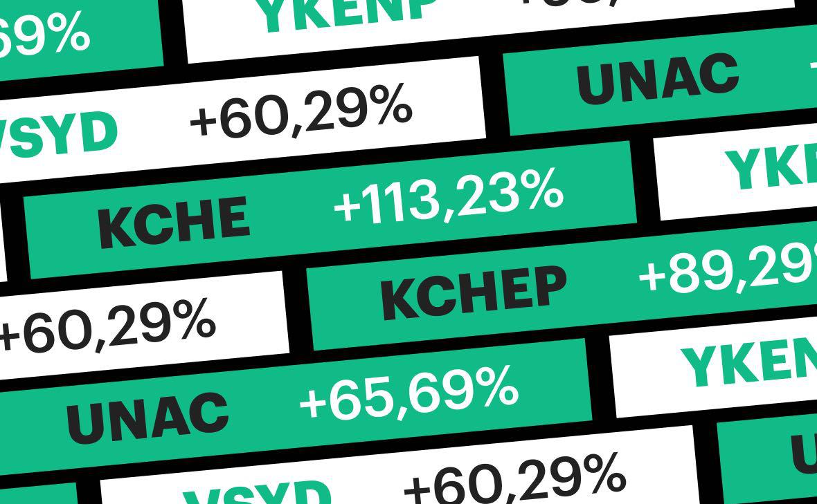 Доходность выше 100%. Какие 10 акций выросли сильнее всего с начала года