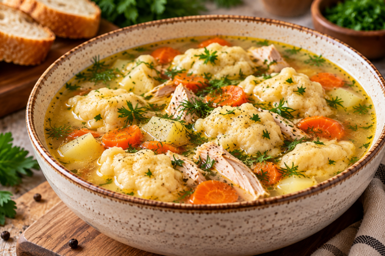 Лапшу больше не покупаю: делаю клецки за 5 минут — варим вкусный суп с курицей «Деревенский»