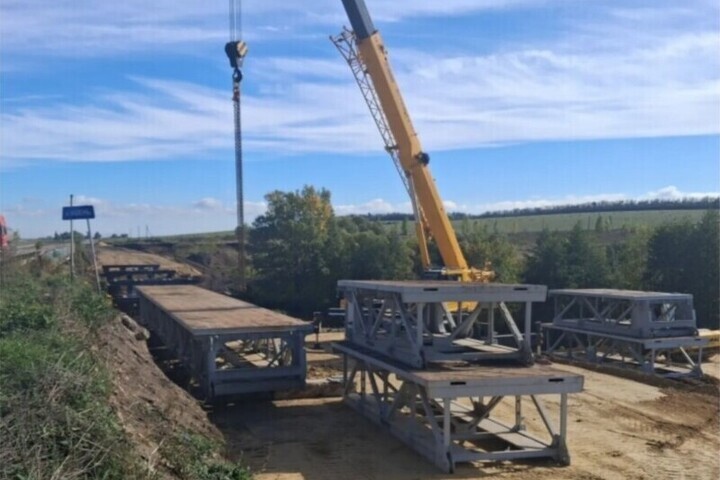 В Орловской области идёт реконструкция моста через Кшень