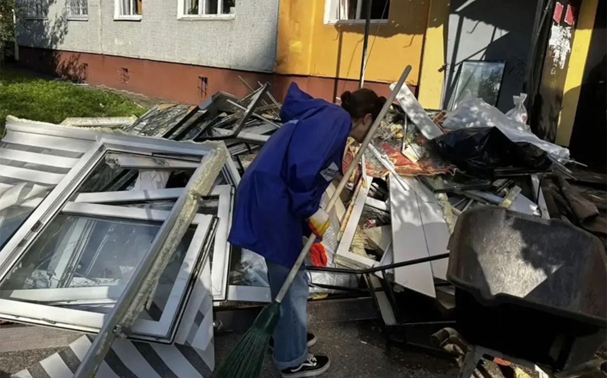 Последствия ракетного удара по Брянску. Фото