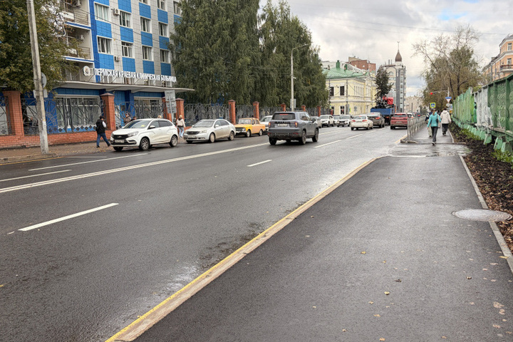 В Перми завершен ремонт участка улицы Куйбышева