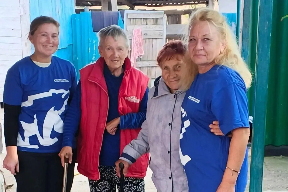 В селе Долинское провели благотворительную акцию для нуждающихся жителей