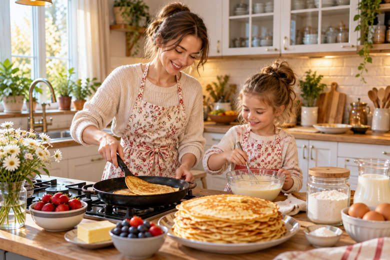 3 способа приготовить вкусные блины: тесто для тонких, ажурных и пышных