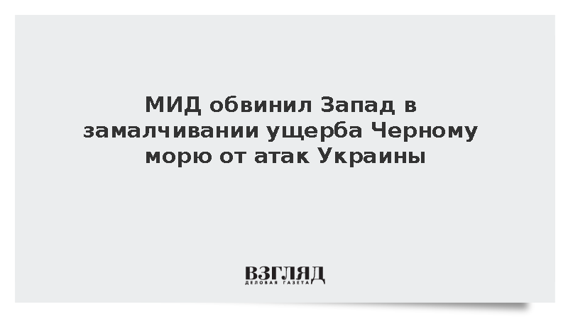 Дипломат Кононученко заявил об ущербе Черному морю от атак Киева