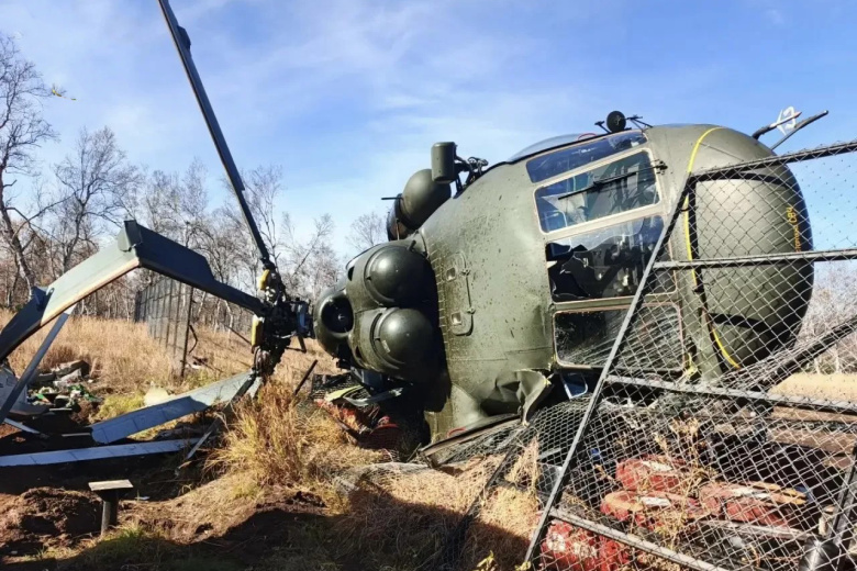 Прокуратура показала фото с места жесткой посадки Ми-8 на Камчатке