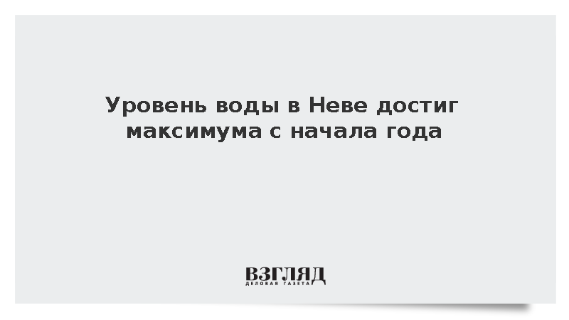 Синоптик Колесов: Уровень воды в Неве достиг максимума с начала года