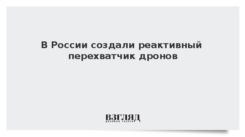 В России разработали одноразовый перехватчик беспилотников со скоростью 500 км/ч