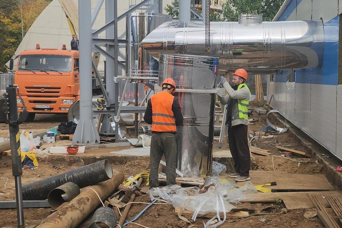 В Серпухове завершена установка корпуса новой газовой котельной