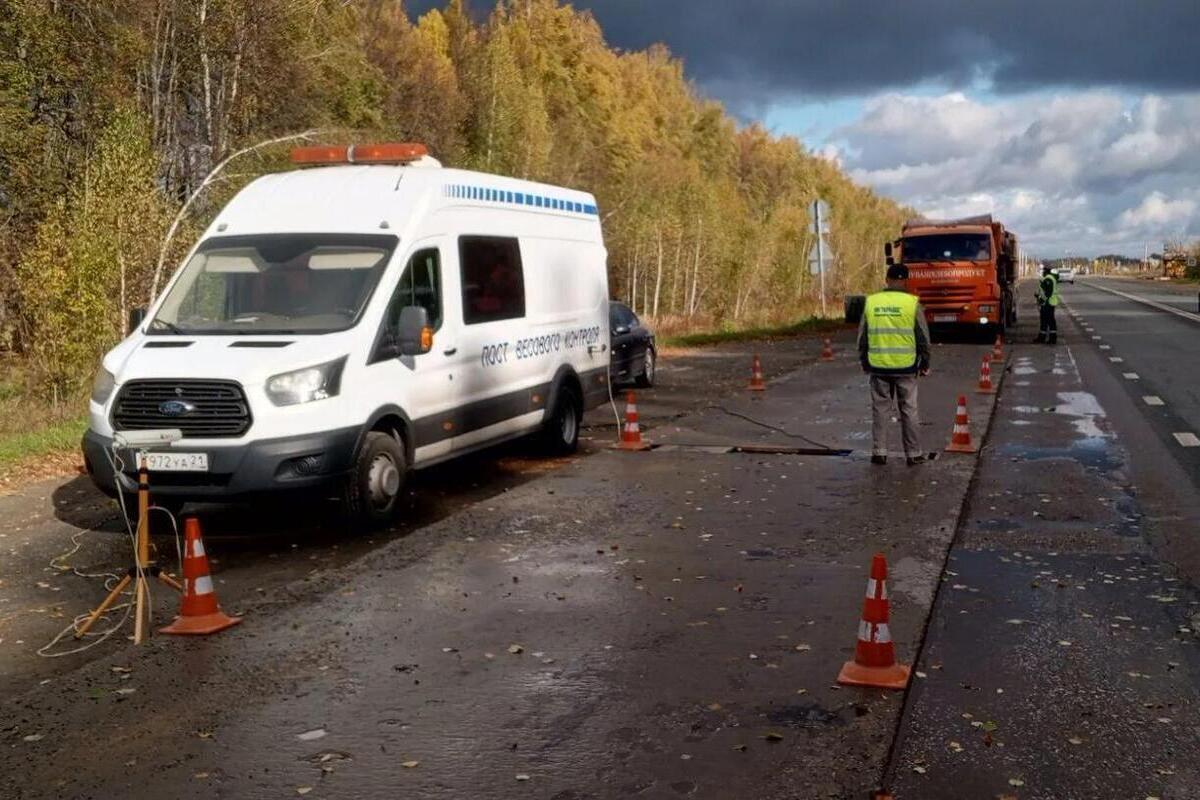 В Чувашии продолжают проверять грузовики на перегруз
